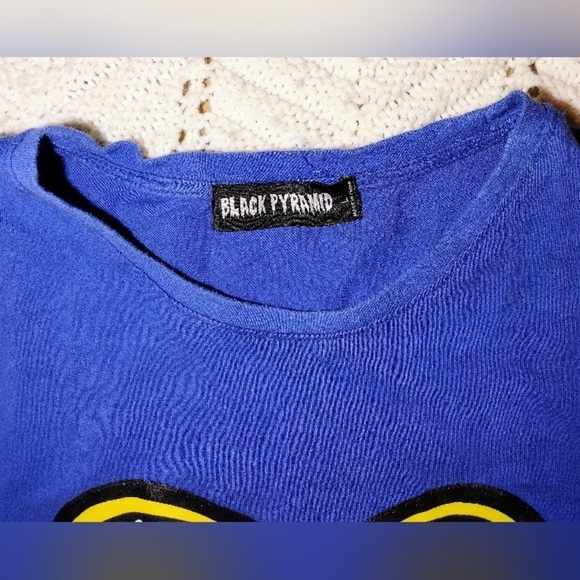 Black Pyramid Space T Shirt Men's Size L Blue Short Sleeve OH3 1989 Shuttle Atom - Picture 5 of 6